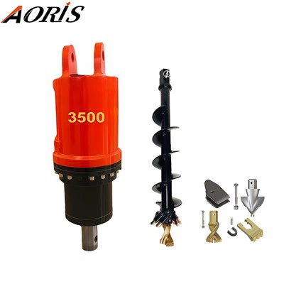 Accessoire de tarière pour mini-pelle de 2 à 4 tonnes